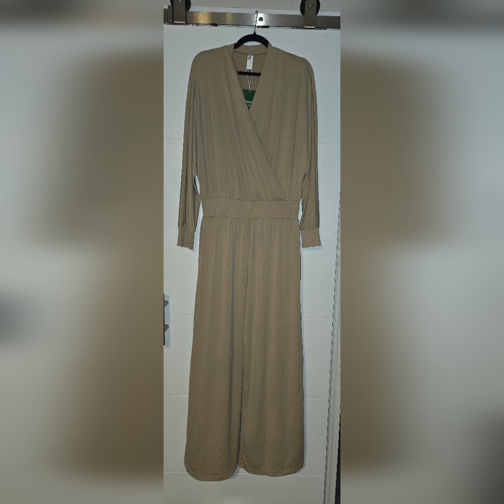HALARA Long Sleeve Wide Leg Jumpsuit